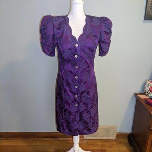 Vintage All That Jazz Button Down Floral Dress
